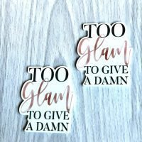 2 quotes glam lightsplanar Resins Flatback  hairbow hair bow supplies focal craft supply jewelry bows clips flatbacks DIY glamorous words