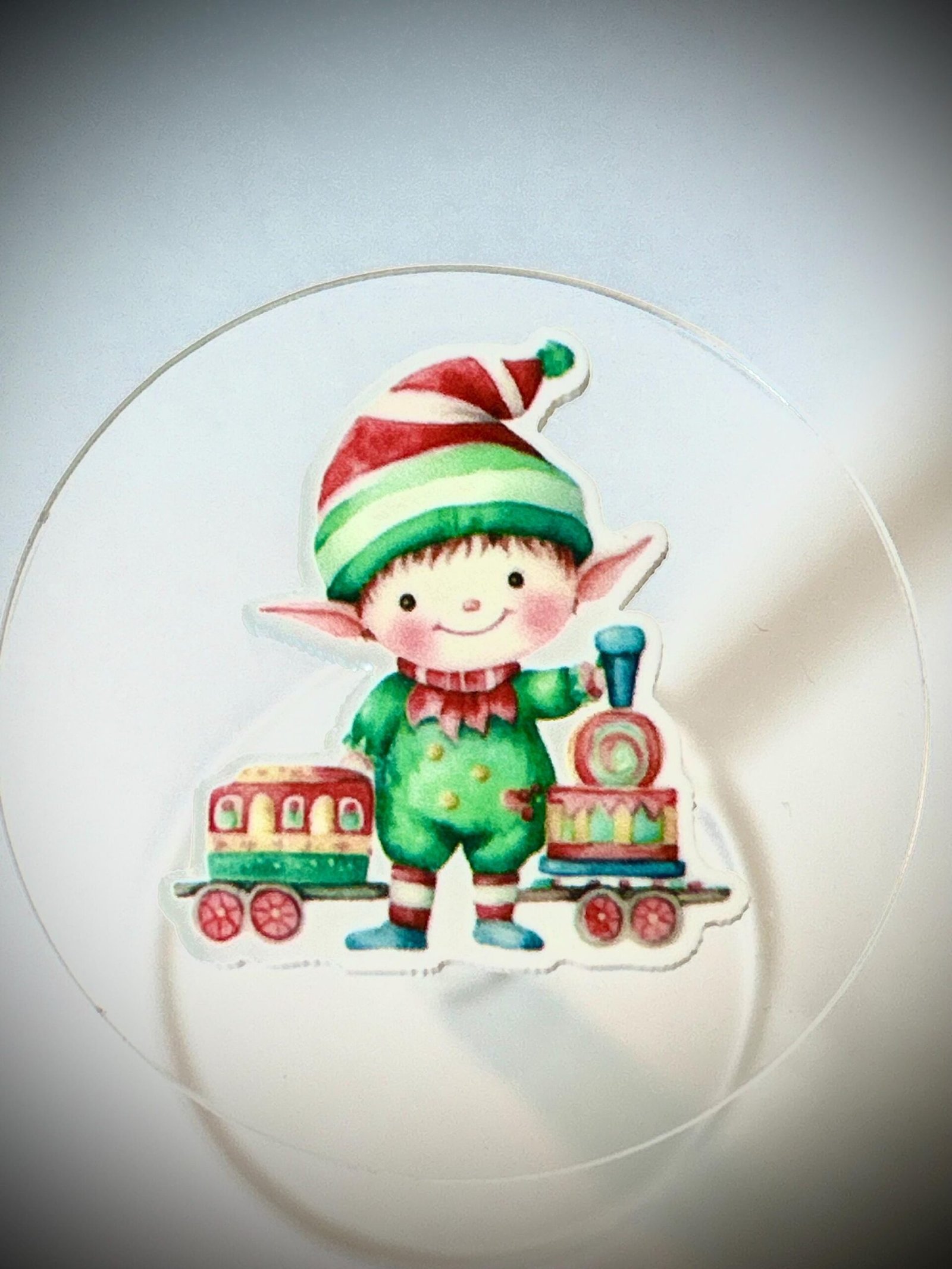 3 Christmas elf planar Resins, Flatbacks, hairbows, hair bow centers, focals, craft supplies, jewelry, bows, badge reels, earrings, keychain - Image 4