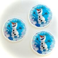 3 Olaf planar Resins, Flatbacks, Hairbows,hair bow centers, craft supplies, jewelry, earrings badge reels, DIY, cupcake toppers, birthday