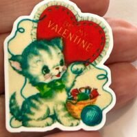 3 MCM vintage kitty Planar Resins